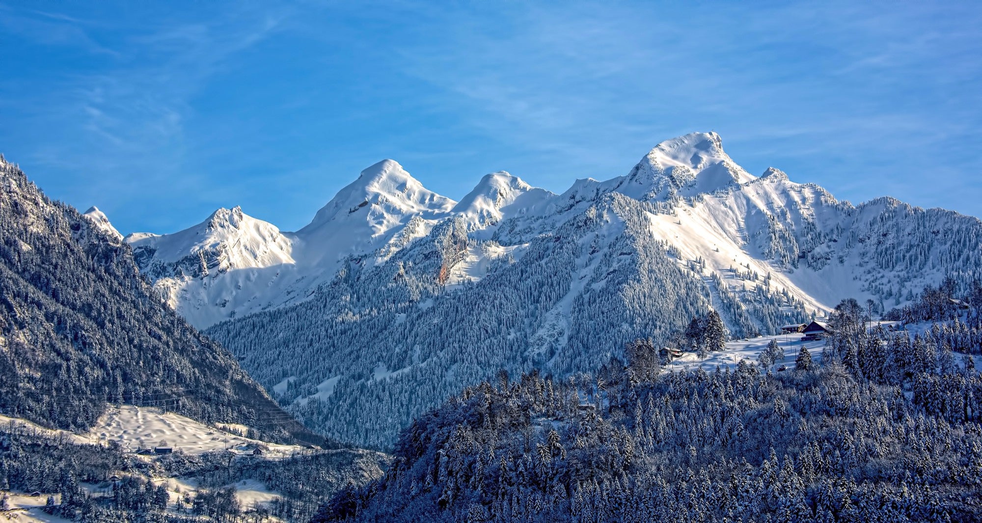 Landschaft Schilthorn Berg schneebedeckt