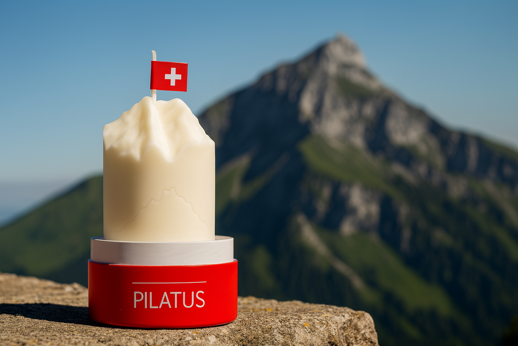 Collage Pilatus mit Pilatus Berg im Hintergrund
