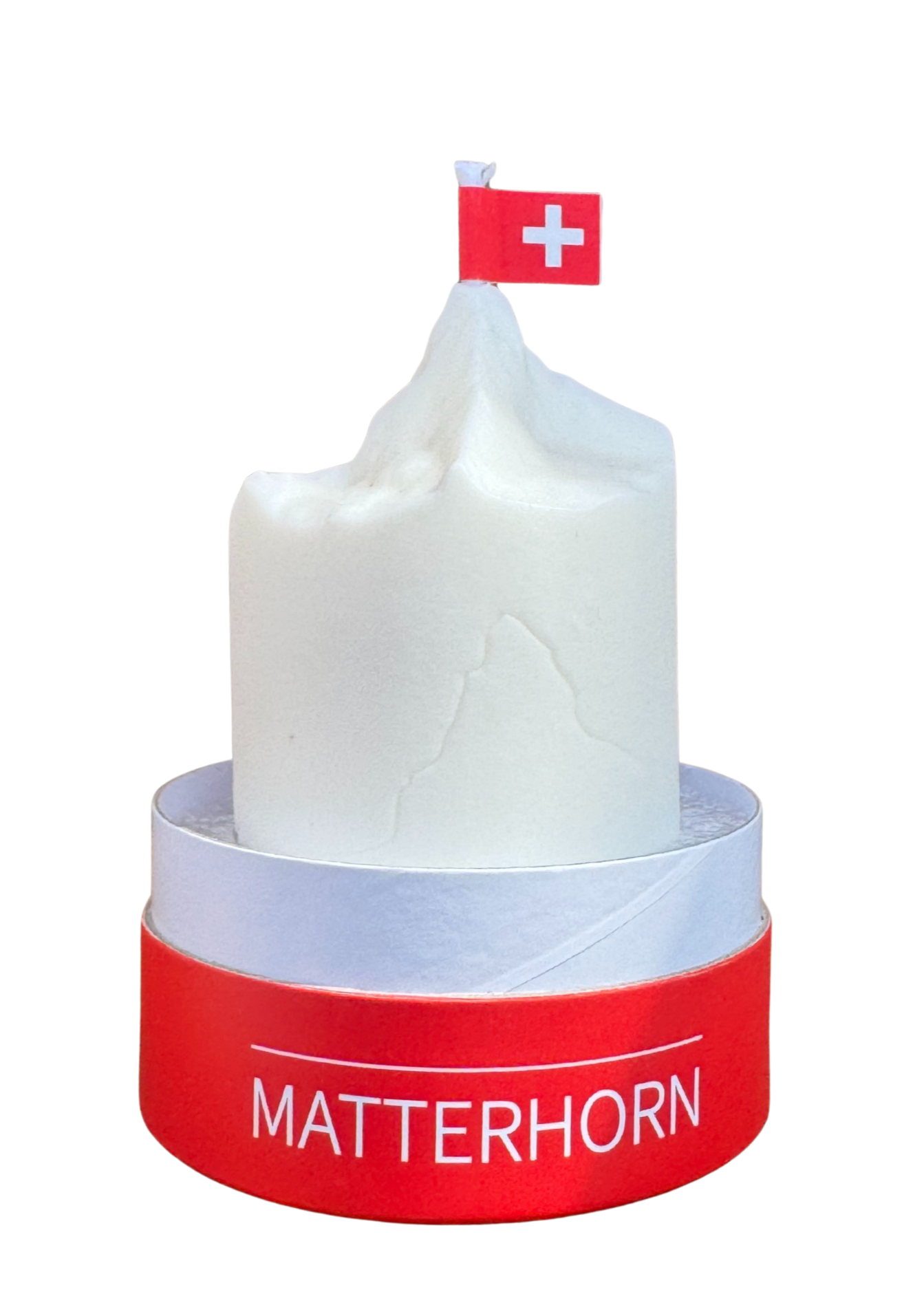 Matterhorn Kerze mit Verpackungspodest