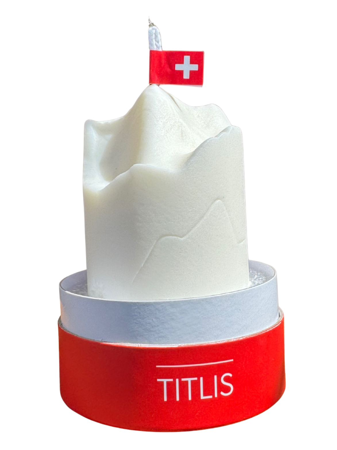 Titlis Kerze mit Verpackungspodest